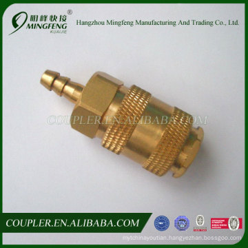 Male thread and female thread brass quick connector